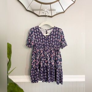 Nanette Leopore Toddler Girls Faux Wrap Floral Dress Size 4T